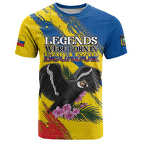 Personalized Ecuador T Shirt Andean Condor With Phalaenopsis Orchid - Wonder Print Shop