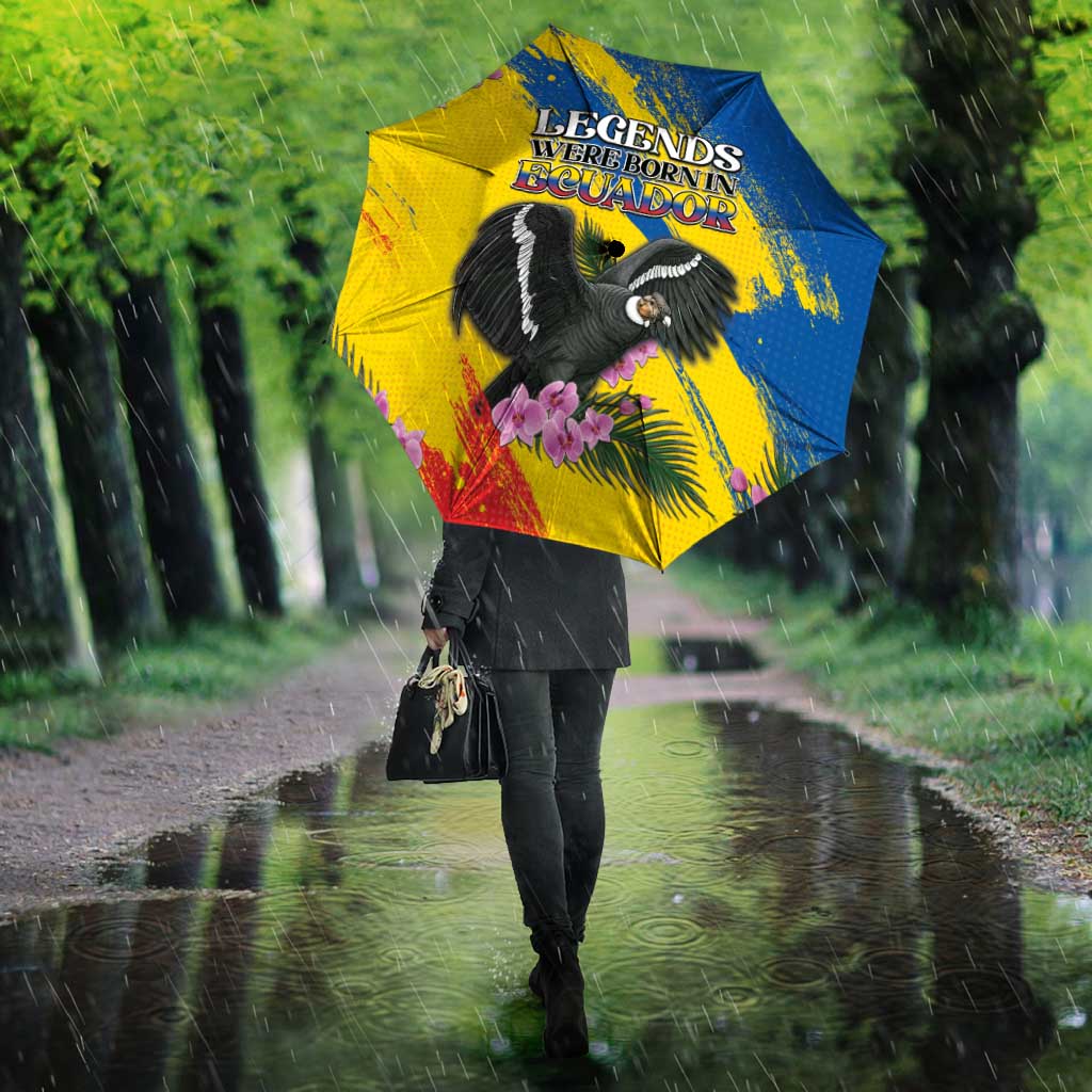 Ecuador Umbrella Andean Condor With Phalaenopsis Orchid - Wonder Print Shop