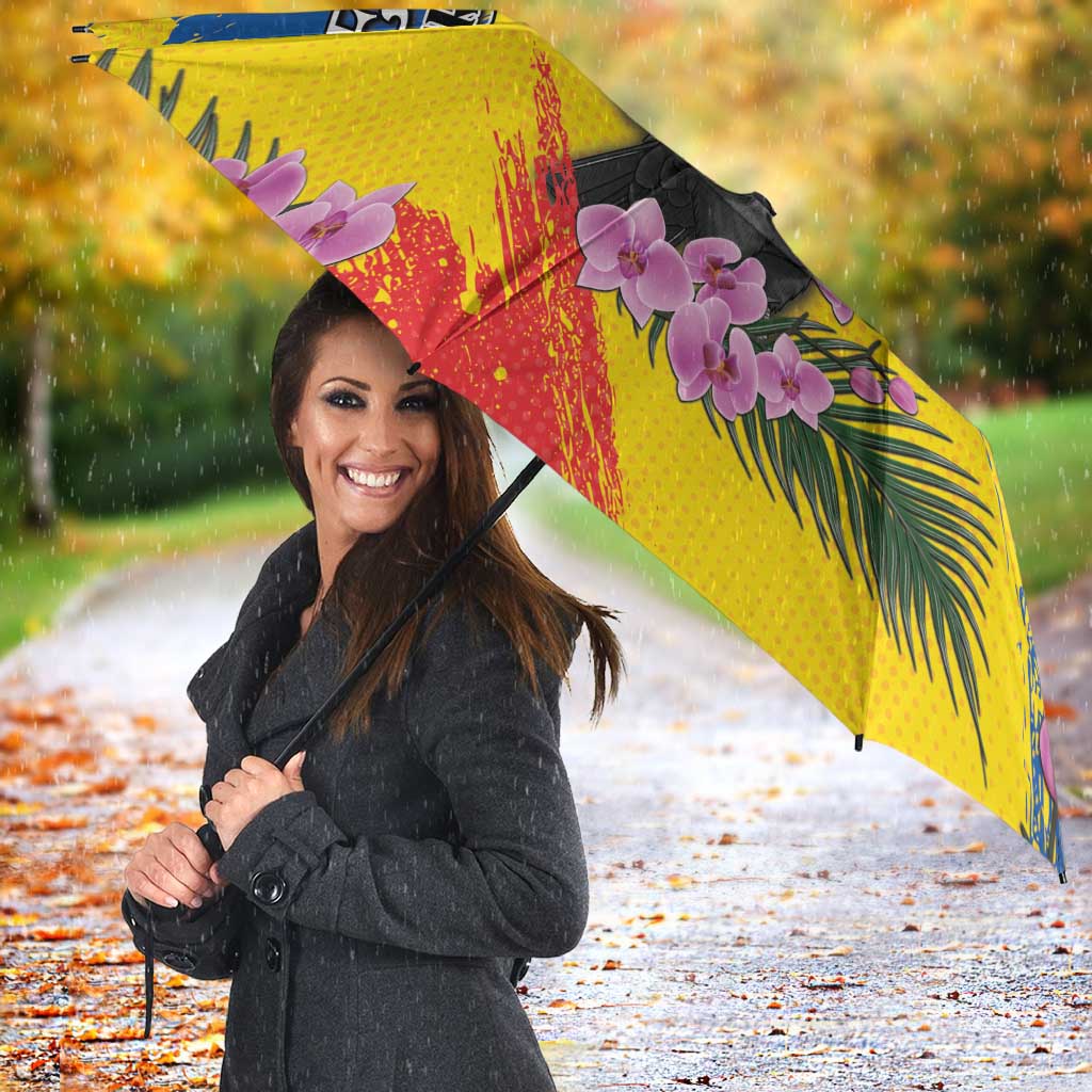 Ecuador Umbrella Andean Condor With Phalaenopsis Orchid - Wonder Print Shop