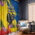 Ecuador Window Curtain Andean Condor With Phalaenopsis Orchid - Wonder Print Shop