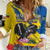 Personalized Ecuador Women Casual Shirt Andean Condor With Phalaenopsis Orchid - Wonder Print Shop