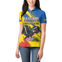 Personalized Ecuador Women Polo Shirt Andean Condor With Phalaenopsis Orchid - Wonder Print Shop