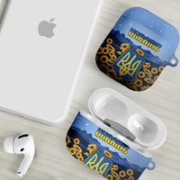 Ukraine AirPods Case Coat Of Arms On Sunflower Field - Wonder Print Shop