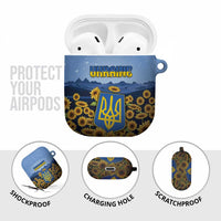 Ukraine AirPods Case Coat Of Arms On Sunflower Field - Wonder Print Shop