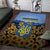 Ukraine Area Rug Coat Of Arms On Sunflower Field - Wonder Print Shop