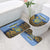 Ukraine Bathroom Set Coat Of Arms On Sunflower Field - Wonder Print Shop