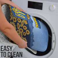 Ukraine Bathroom Set Coat Of Arms On Sunflower Field - Wonder Print Shop