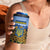 Personalized Ukraine 4 in 1 Can Cooler Tumbler Coat Of Arms On Sunflower Field - Wonder Print Shop