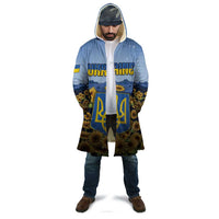 Personalized Ukraine Cloak Coat Of Arms On Sunflower Field - Wonder Print Shop