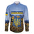 Personalized Ukraine Family Matching Puletasi and Hawaiian Shirt Coat Of Arms On Sunflower Field - Wonder Print Shop
