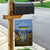 Ukraine Garden Flag Coat Of Arms On Sunflower Field - Wonder Print Shop