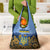 Ukraine Grocery Bag Coat Of Arms On Sunflower Field - Wonder Print Shop