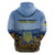 Personalized Ukraine Hoodie Coat Of Arms On Sunflower Field - Wonder Print Shop