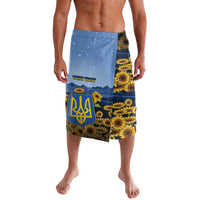 Personalized Ukraine Lavalava Coat Of Arms On Sunflower Field - Wonder Print Shop