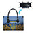 Ukraine Leather Bag Coat Of Arms On Sunflower Field - Wonder Print Shop
