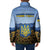 Personalized Ukraine Padded Jacket Coat Of Arms On Sunflower Field - Wonder Print Shop