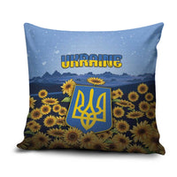 Ukraine Pillow Cover Coat Of Arms On Sunflower Field - Wonder Print Shop