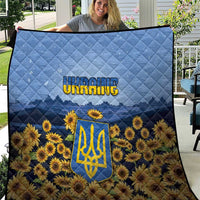 Ukraine Quilt Coat Of Arms On Sunflower Field - Wonder Print Shop