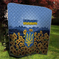 Ukraine Quilt Coat Of Arms On Sunflower Field - Wonder Print Shop