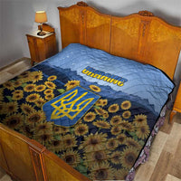 Ukraine Quilt Coat Of Arms On Sunflower Field - Wonder Print Shop