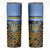 Personalized Ukraine Skinny Tumbler Coat Of Arms On Sunflower Field - Wonder Print Shop