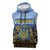 Personalized Ukraine Sleeveless Hoodie Coat Of Arms On Sunflower Field - Wonder Print Shop