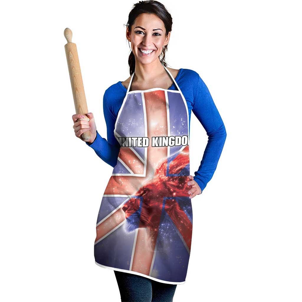 United Kingdom Apron British Lion Flag Style - Wonder Print Shop