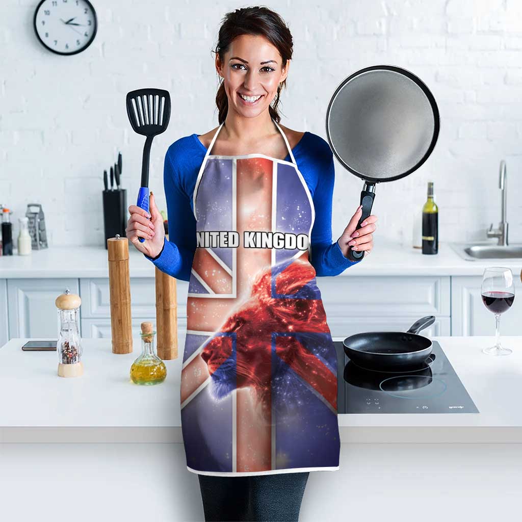 United Kingdom Apron British Lion Flag Style - Wonder Print Shop