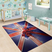 United Kingdom Area Rug British Lion Flag Style - Wonder Print Shop