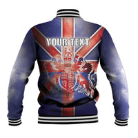Personalized United Kingdom Baseball Jacket British Lion Flag Style - Wonder Print Shop