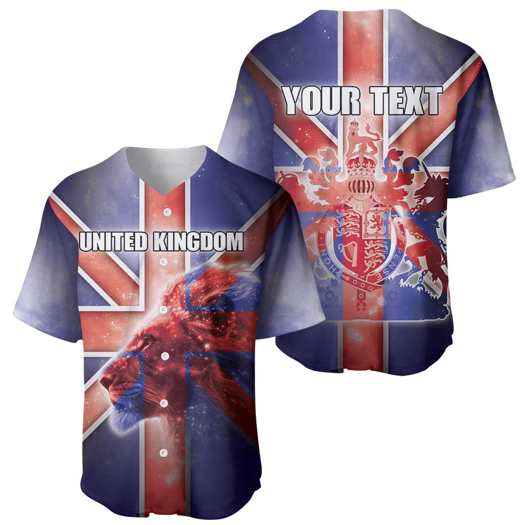 Personalized United Kingdom Baseball Jersey British Lion Flag Style - Wonder Print Shop