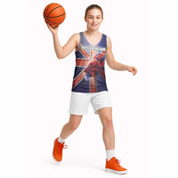 Personalized United Kingdom Basketball Jersey British Lion Flag Style - Wonder Print Shop