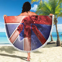 United Kingdom Beach Blanket British Lion Flag Style - Wonder Print Shop