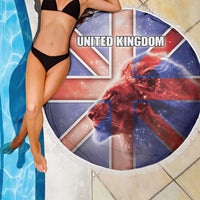 United Kingdom Beach Blanket British Lion Flag Style - Wonder Print Shop