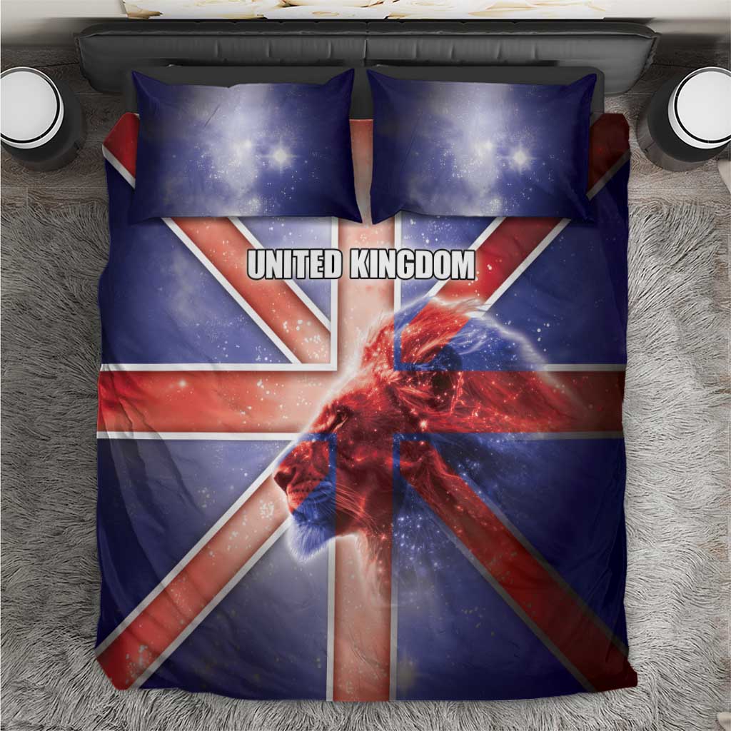 United Kingdom Bedding Set British Lion Flag Style - Wonder Print Shop
