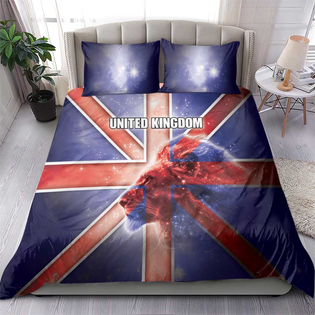 United Kingdom Bedding Set British Lion Flag Style - Wonder Print Shop