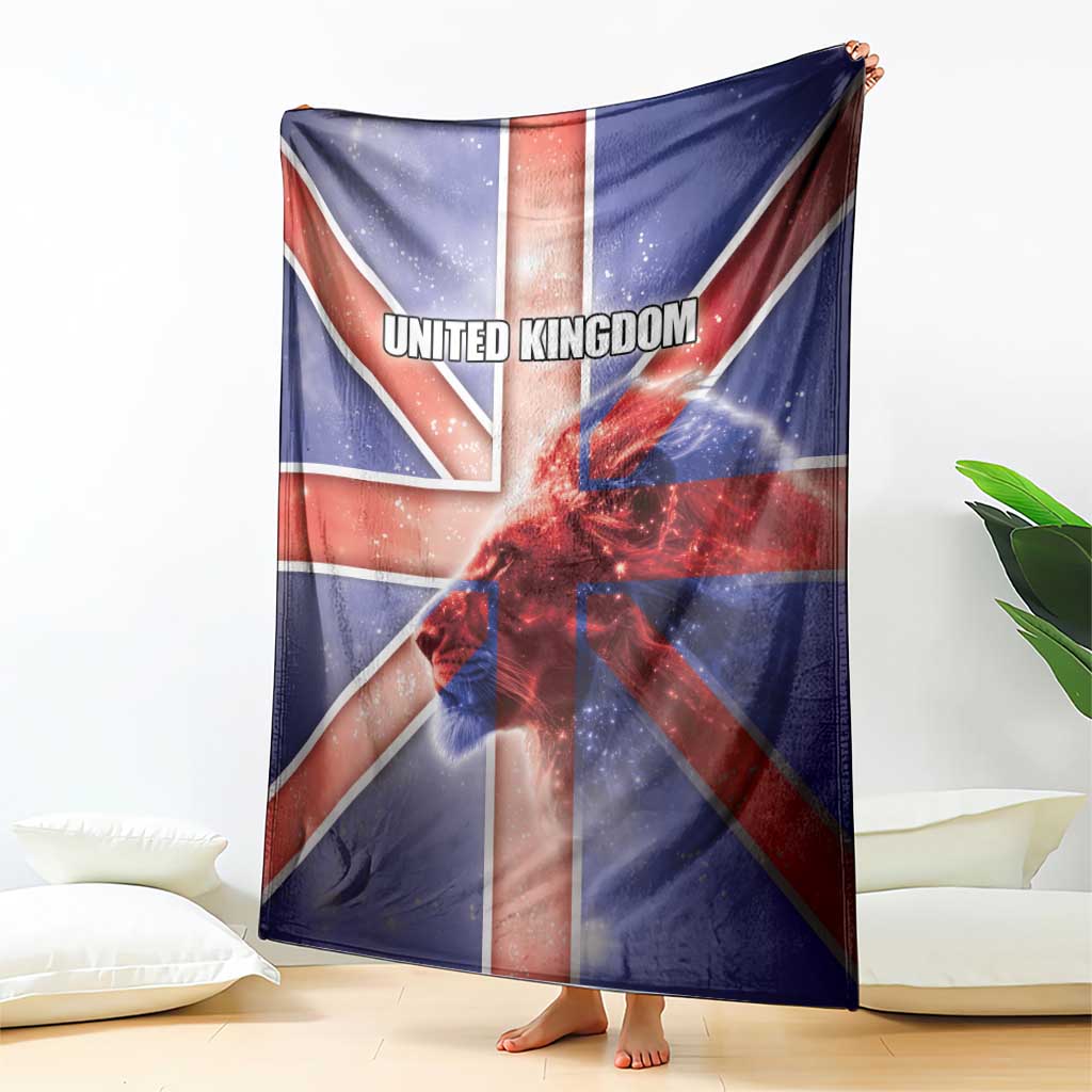 United Kingdom Blanket British Lion Flag Style - Wonder Print Shop