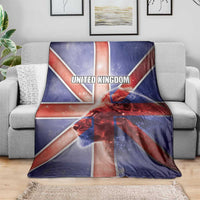 United Kingdom Blanket British Lion Flag Style - Wonder Print Shop