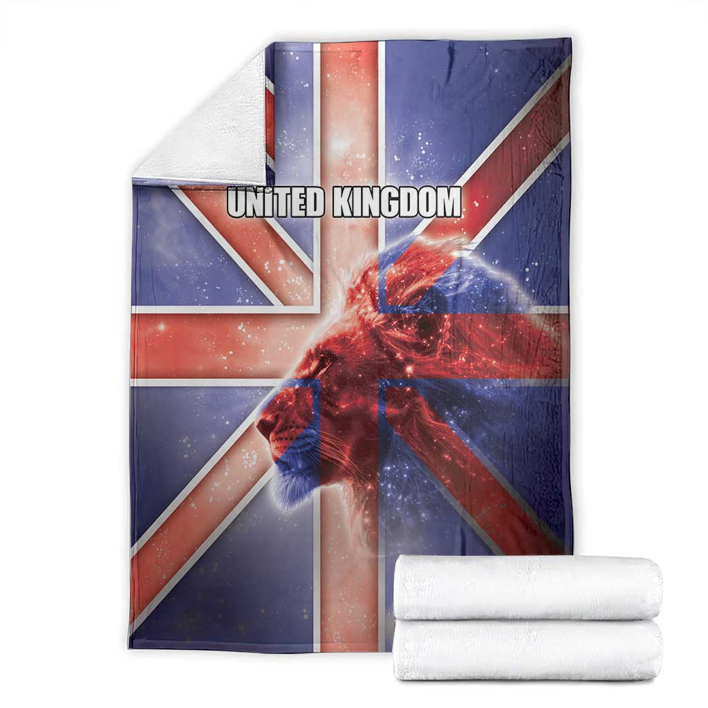 United Kingdom Blanket British Lion Flag Style - Wonder Print Shop