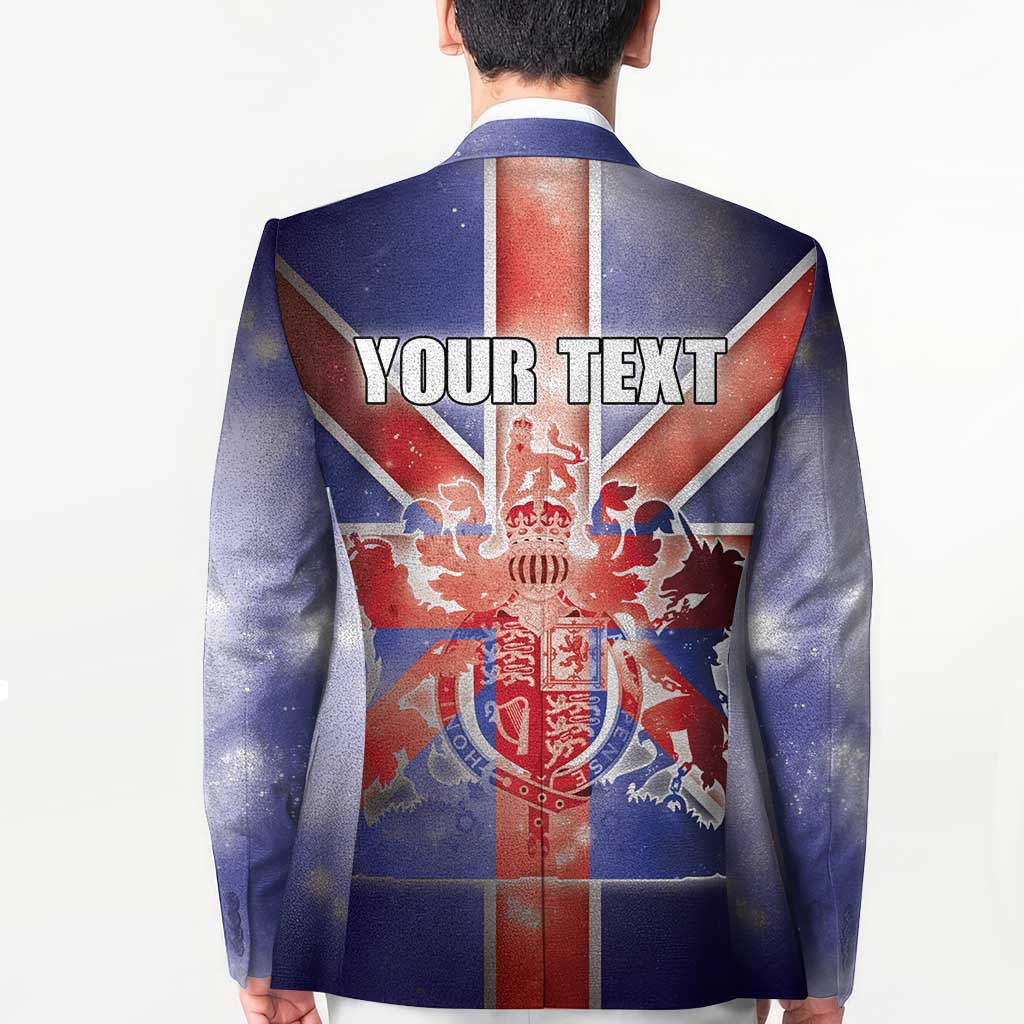 Personalized United Kingdom Blazer British Lion Flag Style - Wonder Print Shop