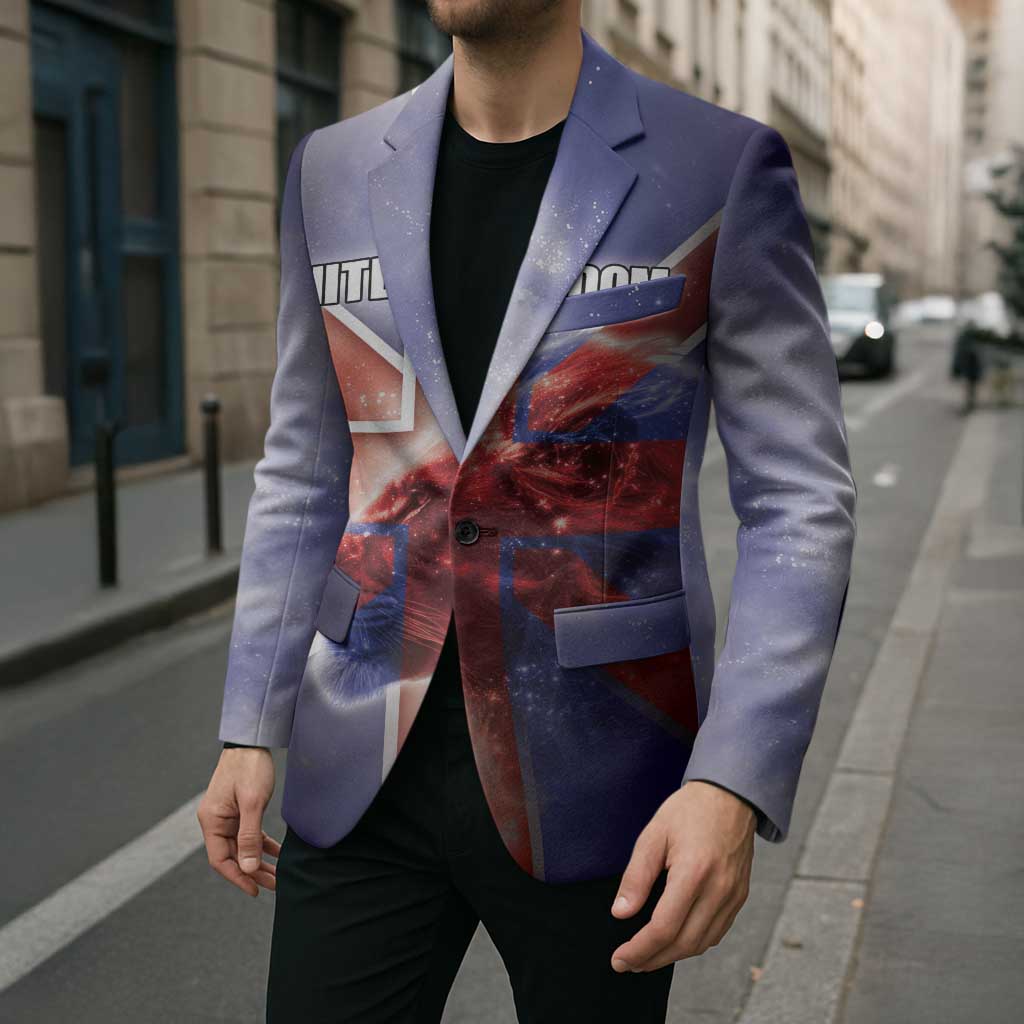 Personalized United Kingdom Blazer British Lion Flag Style - Wonder Print Shop