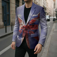 Personalized United Kingdom Blazer British Lion Flag Style - Wonder Print Shop