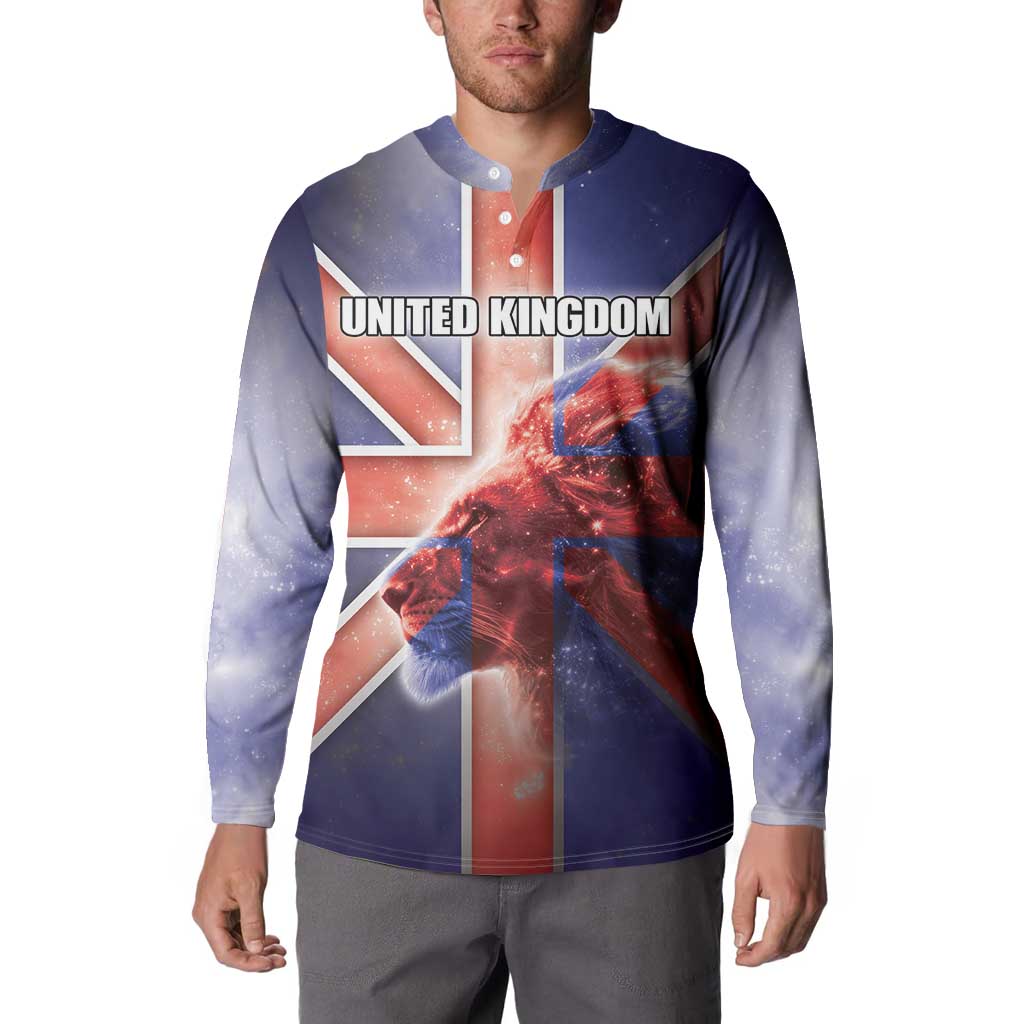 Personalized United Kingdom Button Sweatshirt British Lion Flag Style - Wonder Print Shop
