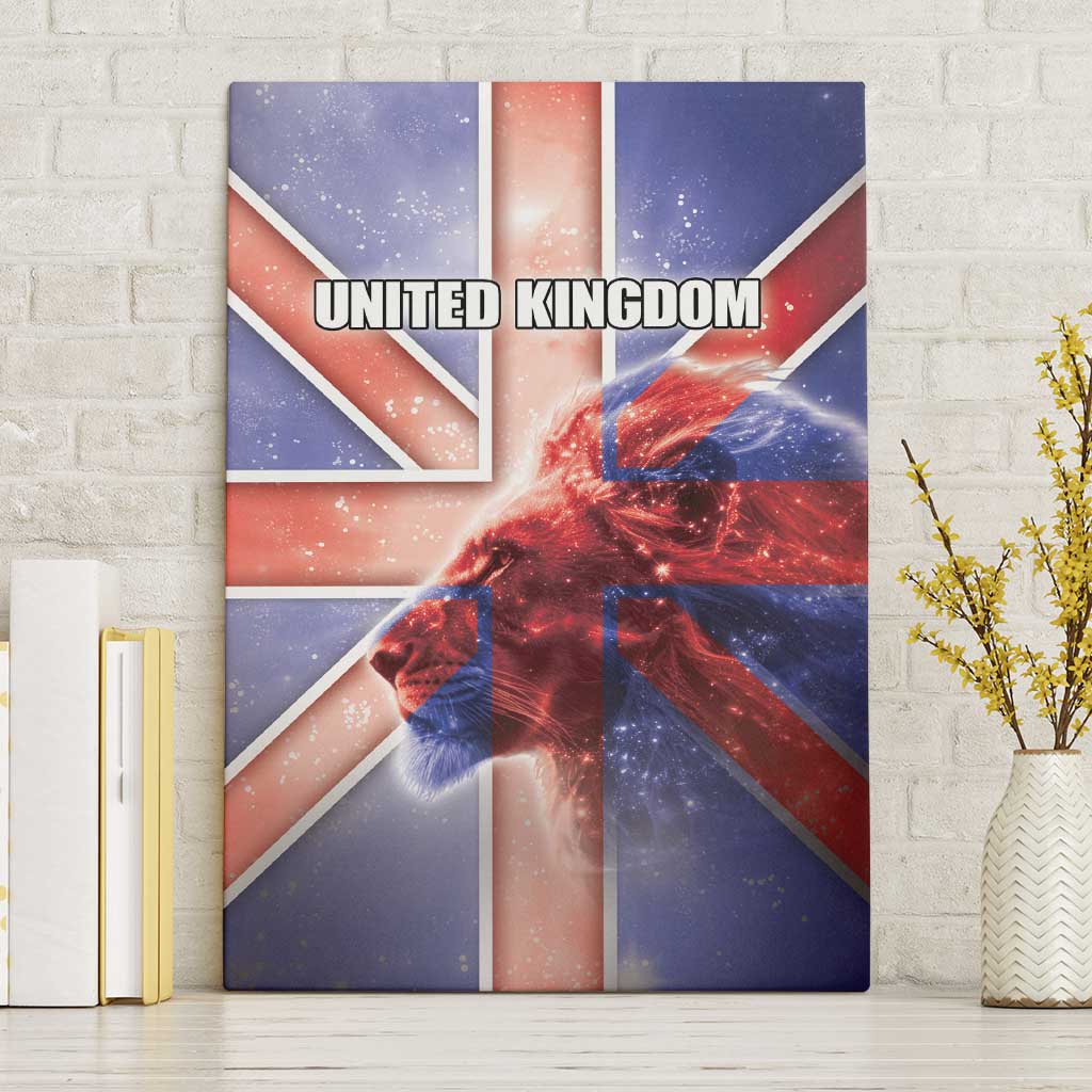 United Kingdom Canvas Wall Art British Lion Flag Style - Wonder Print Shop