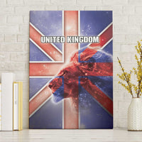 United Kingdom Canvas Wall Art British Lion Flag Style - Wonder Print Shop
