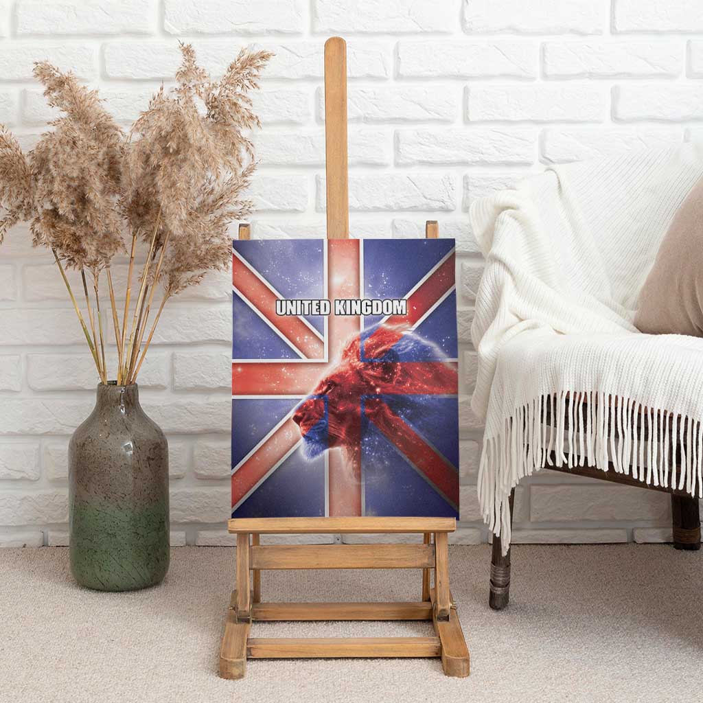 United Kingdom Canvas Wall Art British Lion Flag Style - Wonder Print Shop