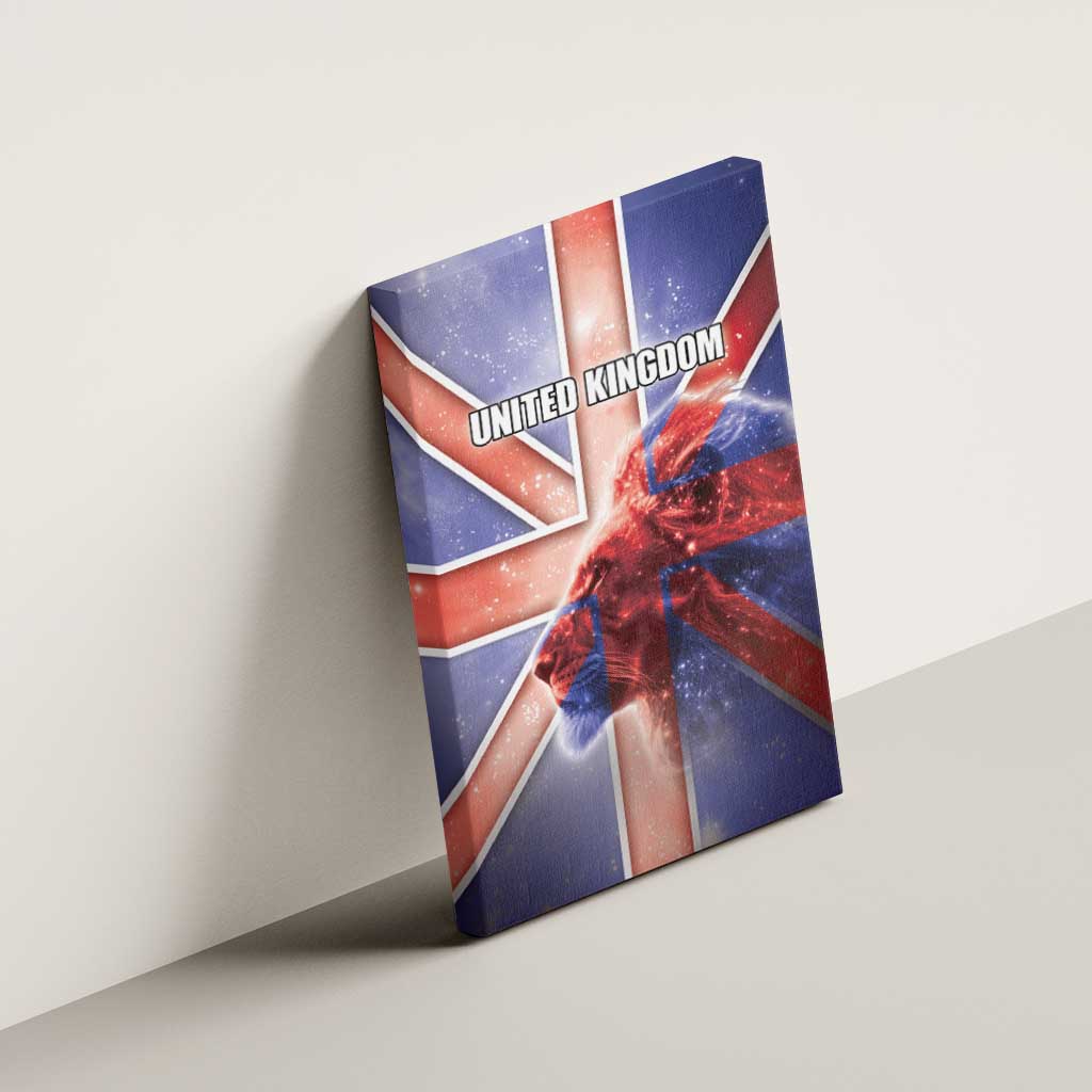 United Kingdom Canvas Wall Art British Lion Flag Style - Wonder Print Shop