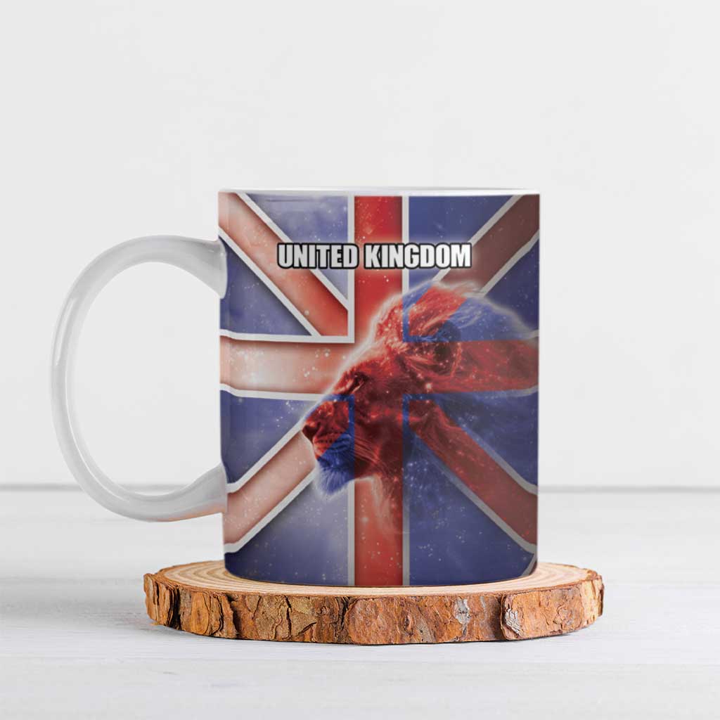 Personalized United Kingdom Ceramic Mug British Lion Flag Style - Wonder Print Shop