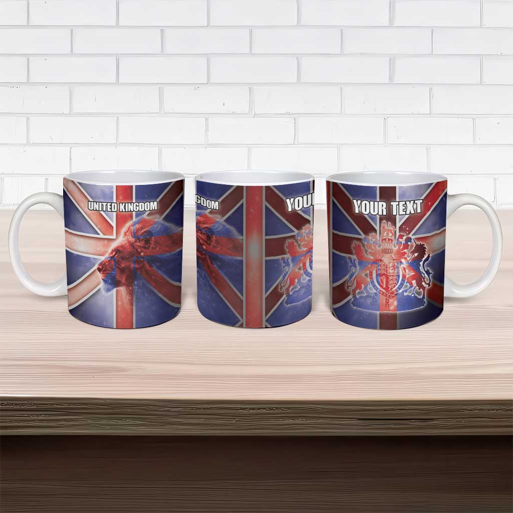 Personalized United Kingdom Ceramic Mug British Lion Flag Style - Wonder Print Shop