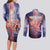 Personalized United Kingdom Couples Matching Long Sleeve Bodycon Dress and Long Sleeve Button Shirt British Lion Flag Style - Wonder Print Shop
